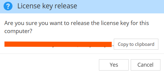 Registration -- un-register confirmation